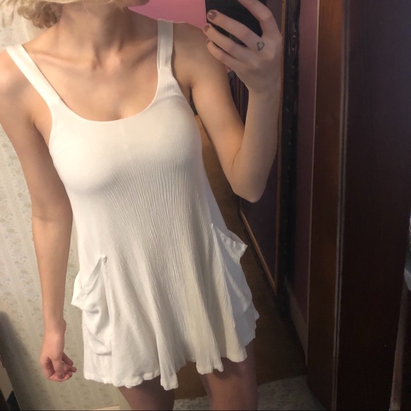 Zara White Pocket Dress - Picture 2 of 7
